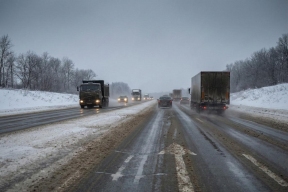 Из-за непогоды в Курганской области ограничили движение на всех региональных трассах и участке «Иртыша»