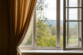 A schoolgirl fell from a fourth-floor window in St. Petersburg.