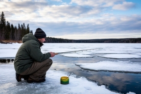 Жителей Приморья предупредили об опасности выхода на лёд из-за ветра