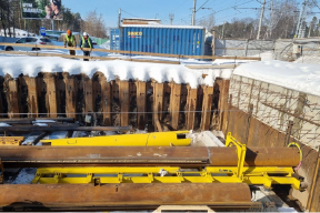 В Раменском стартовало устройство подземной части пешеходного перехода и достраивается путепровод