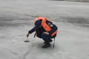 В Пскове усилили патрулирование из-за запрета выхода на весенний лед