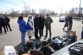Муниципальный округ Луховицы и фонд «Башня» собрали для фронта пять машин гуманитарного груза